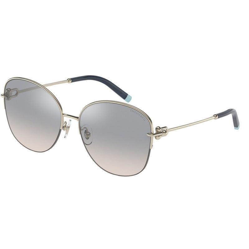 Tiffany 0TF3082 - 61691U(Pale Gold/Gradient Blue Mirror Silver Lenses) /  58-16-140