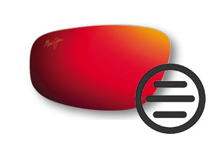 Maui Jim's Hawaii Lava lens is an HCL Bronze lens with a red mirror. It allows you to experience the high-contrast world of the HCL Bronze with the fierce aesthetic of a lava-red mirror.