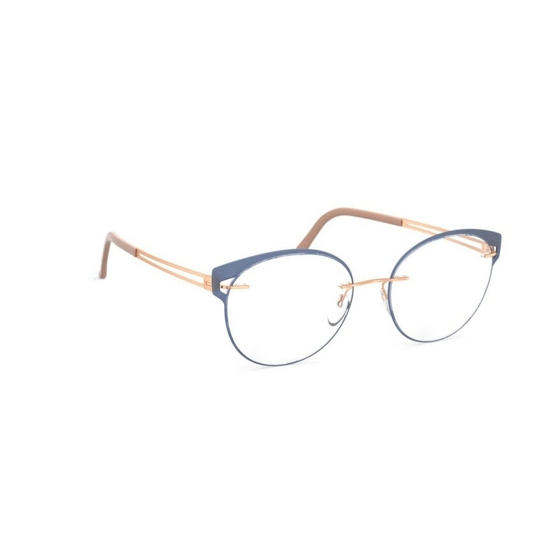 Silhouette Eyeglasses, Model: ApertureAccentRings5550FV Colour: 3530