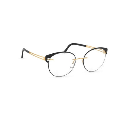 Silhouette Eyeglasses, Model: ApertureAccentRings5550FV Colour: 7530