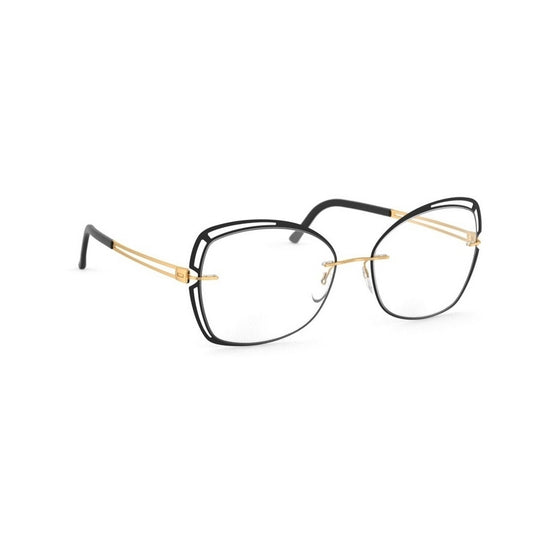 Silhouette Eyeglasses, Model: ApertureAccentRings5550JG Colour: 7530